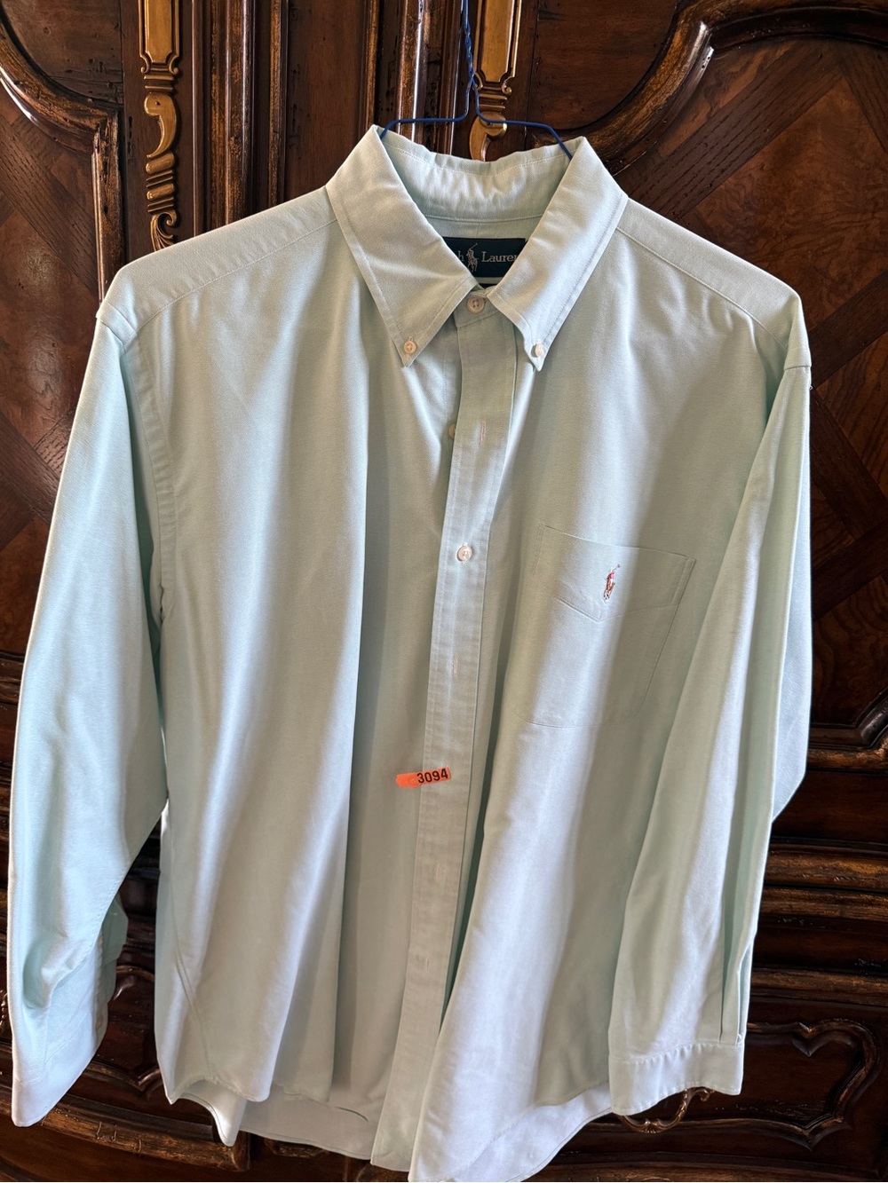 Ralph Lauren Pale Blue Button-Down Oxford Shirt